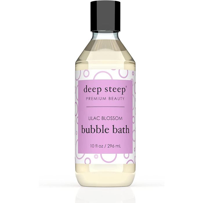 Deep Steep Premium Beauty Lilac Blossom Vegan Bubble Bath 10 Oz - supplemynts.com