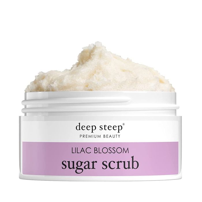 Deep Steep Premium Beauty Lilac Blossom Vegan Sugar Scrub 8 Oz - supplemynts.com
