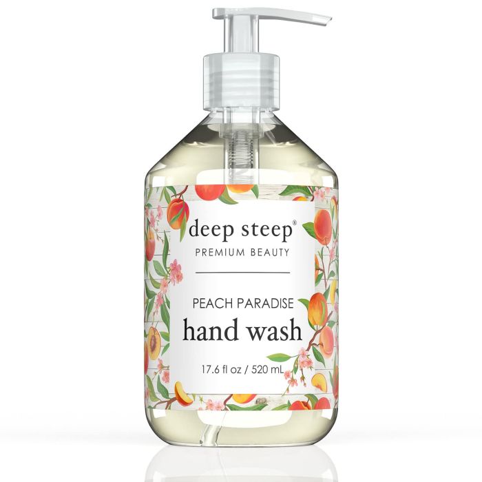 Deep Steep Premium Beauty Peach Paradise Hand Wash 17.6 Oz Vegan - supplemynts.com