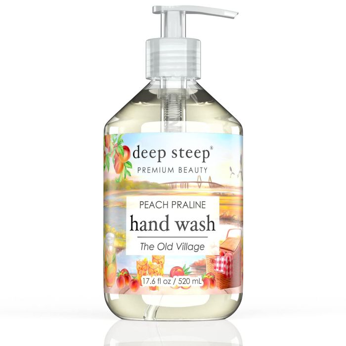 Deep Steep Premium Beauty Peach Praline Vegan Hand Wash 17.6 Oz - supplemynts.com