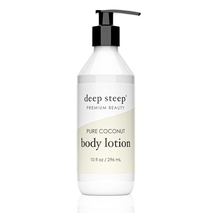 Deep Steep Premium Beauty Pure Coconut Vegan Body Lotion 10 Oz - supplemynts.com
