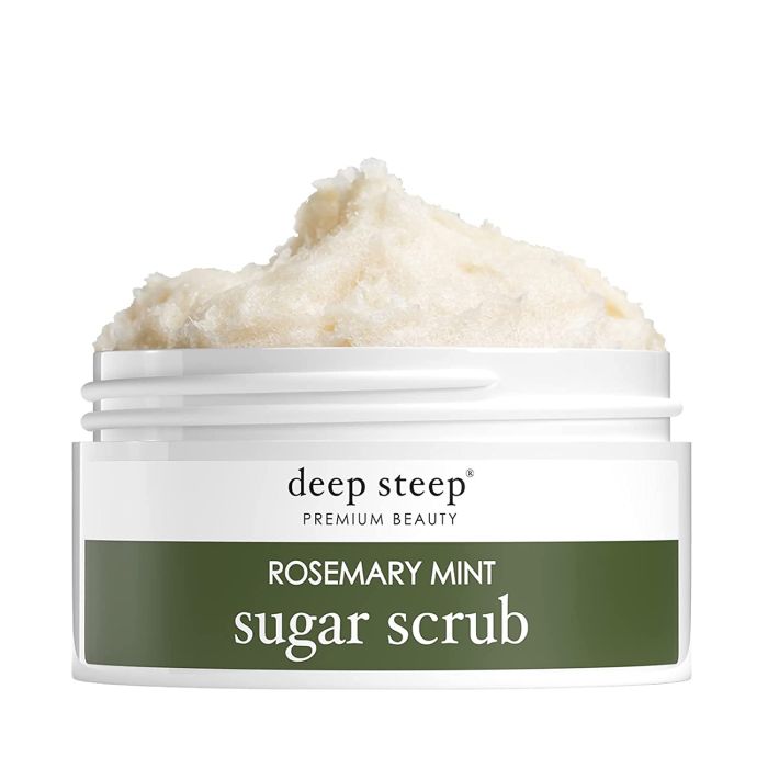Deep Steep Premium Beauty Rosemary Mint Vegan Sugar Scrub 8 Oz - supplemynts.com