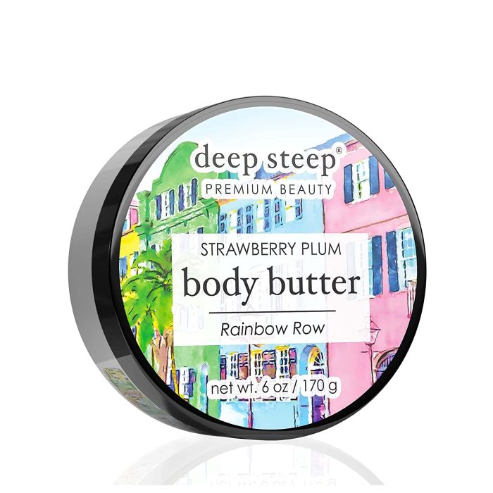 Deep Steep Premium Beauty Strawberry Plum Body Butter 6 Oz Rainbow Row - supplemynts.com