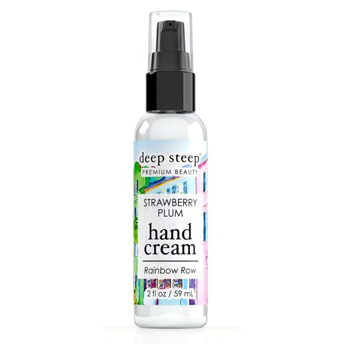 Deep Steep Premium Beauty Strawberry Plum Hand Cream 2 Oz Rainbow Row - supplemynts.com