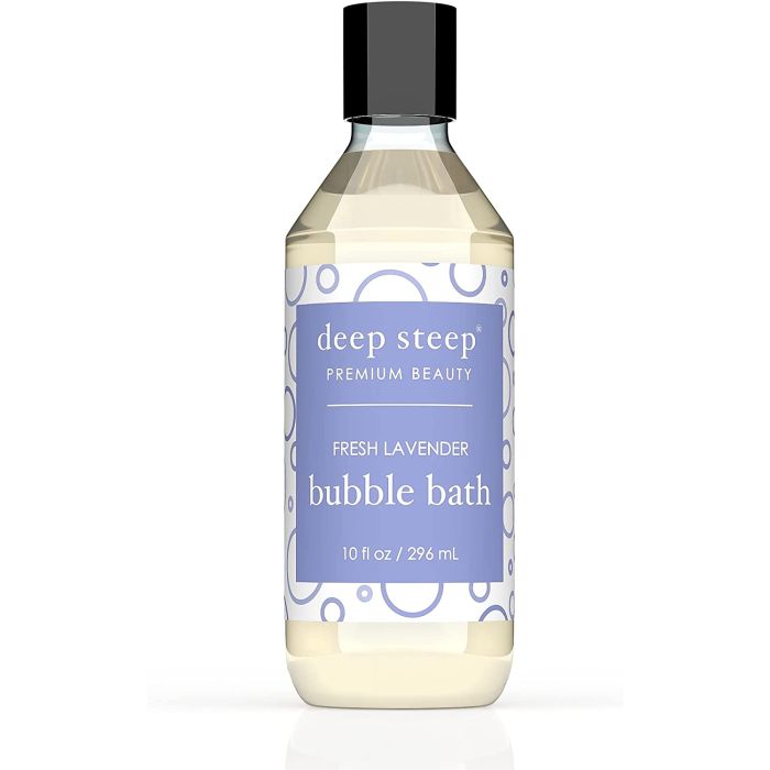 Deep Steep Premium Beauty Vegan Bubble Bath Fresh Lavender 10 Oz - supplemynts.com