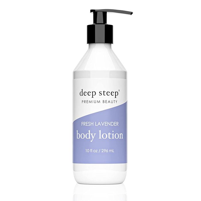 Deep Steep Premium Beauty Vegan Fresh Lavender Body Lotion 10 Oz - supplemynts.com