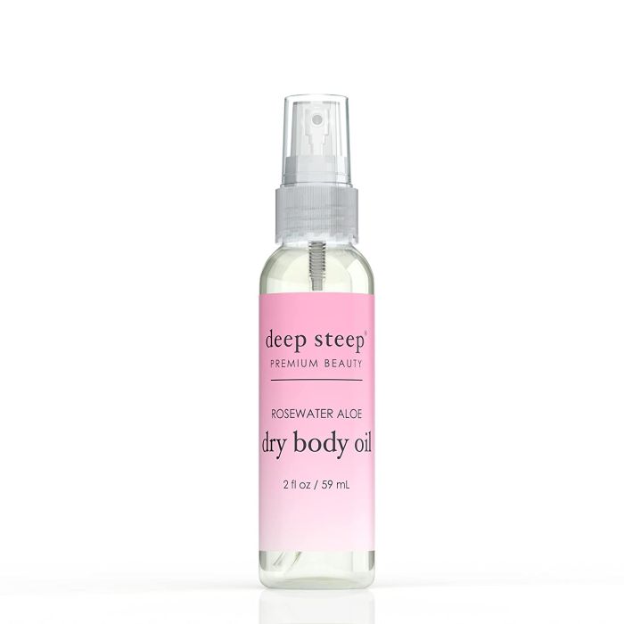 Deep Steep Premium Beauty Vegan Rosewater Aloe Dry Body Oil 2 Oz - supplemynts.com
