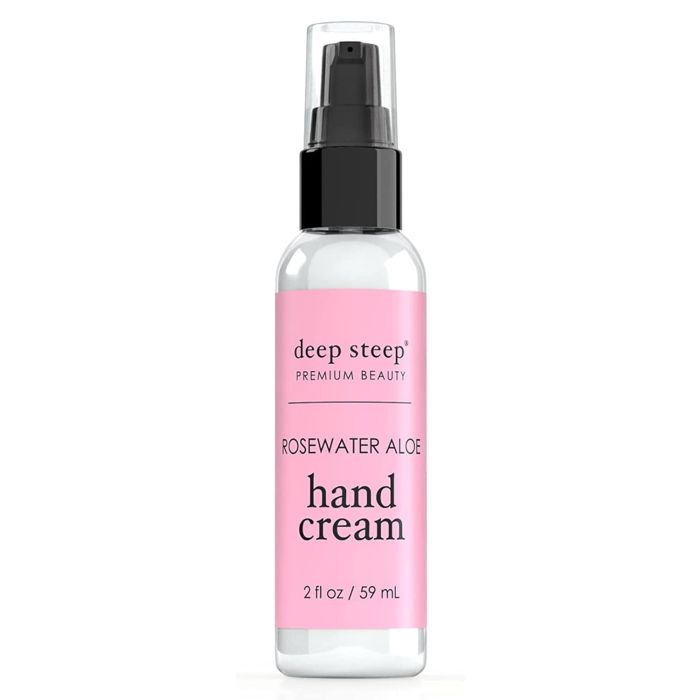 Deep Steep Premium Beauty Vegan Rosewater Aloe Hand Cream 2 Oz - supplemynts.com