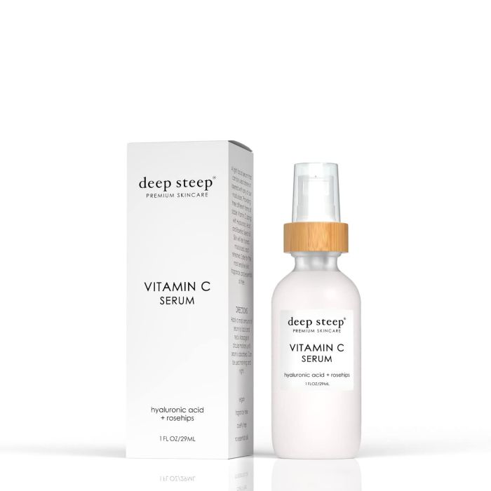 Deep Steep Premium Skincare Fragrance Free Vitamin C Serum 1 Oz Vegan - supplemynts.com