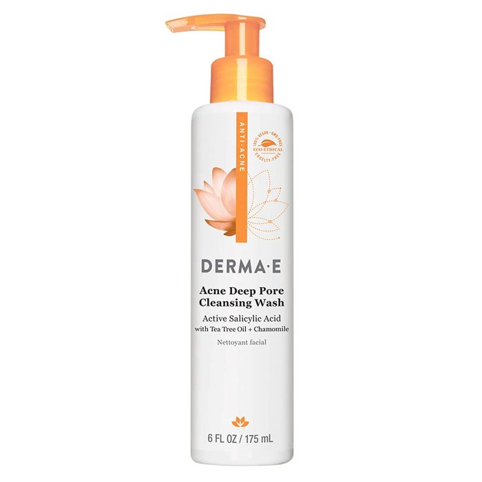 Derma E Acne Deep Pore Cleansing Wash Active Salicylic Acid 6 Oz Vegan - supplemynts.com