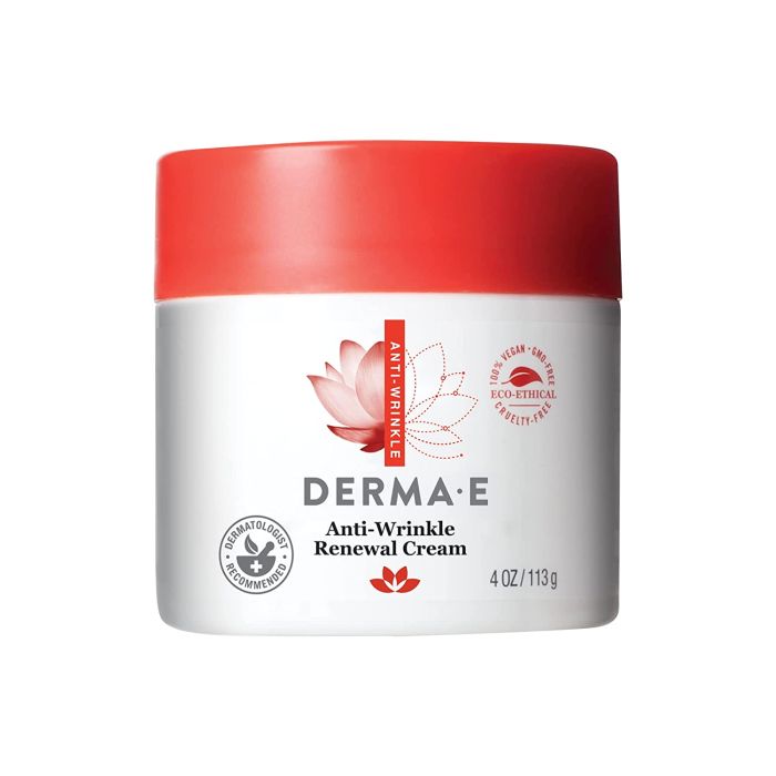 Derma E Anti Wrinkle Renewal Cream 4 Oz Vegan Skincare - supplemynts.com