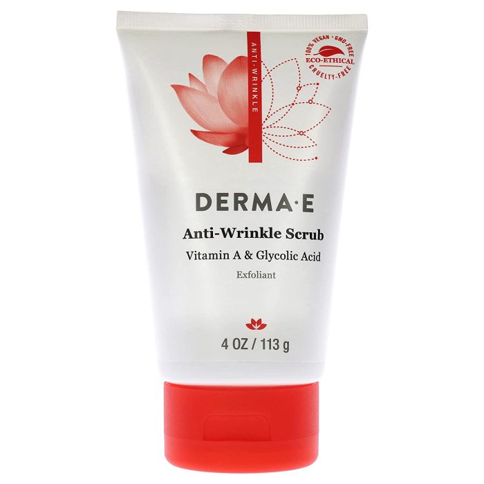Derma E Anti Wrinkle Scrub Glycolic Acid Vitamin A 4 Oz Vegan - supplemynts.com