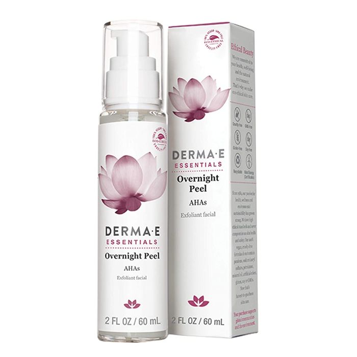 Derma E Essentials Overnight Peel Alpha Hydroxy Acids 2 Oz - supplemynts.com