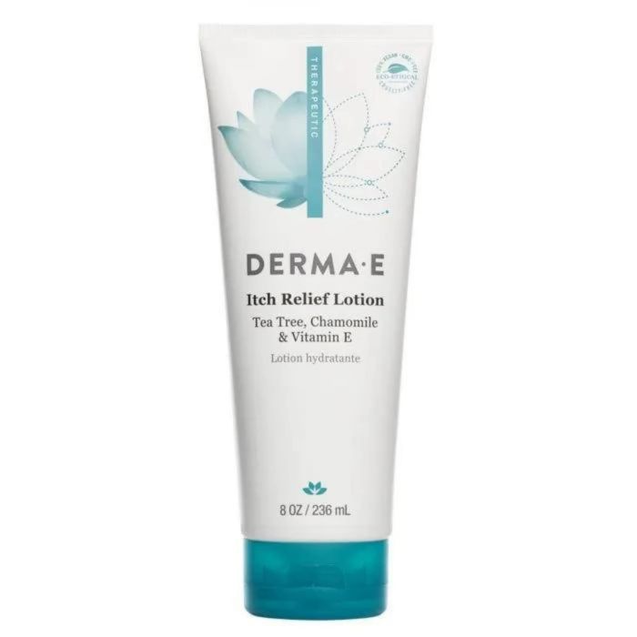 Derma E Itch Relief Lotion 8 Oz Tea Tree Chamomile Vitamin E Vegan - supplemynts.com