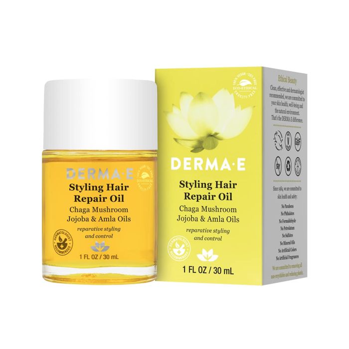 Derma E Styling Hair Repair Oil Jojoba Amla 1 Oz Vegan - supplemynts.com