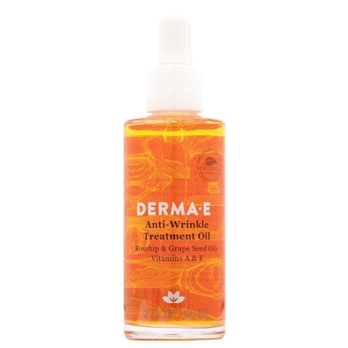 Derma E Vegan Anti Wrinkle Treatment Oil 2 Oz Rosehip Vitamin A E - supplemynts.com