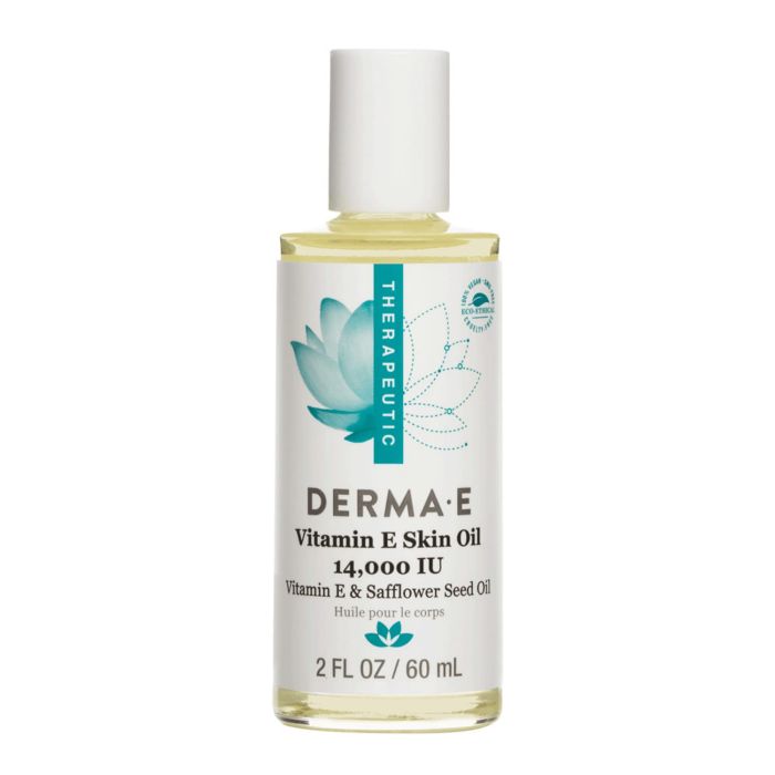 Derma E Vitamin E Skin Oil 14000 IU Safflower Seed Oil 2 Oz Vegan - supplemynts.com