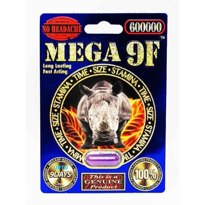 Dr Rhino Mega 9F 600000 Male Sexual Enhancement Pill - supplemynts.com