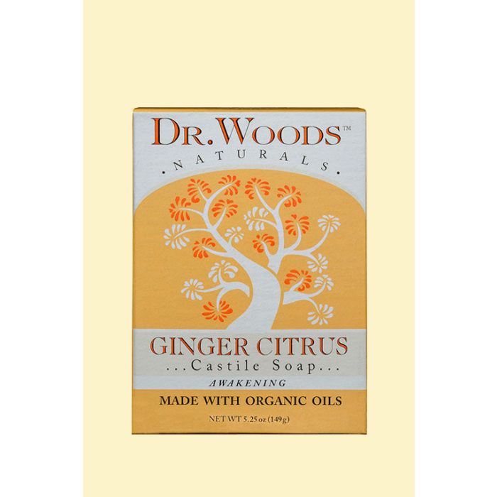 Dr. Woods Moisturizing Ginger Citrus Bar Soap 5.25 Oz Organic Oils - supplemynts.com