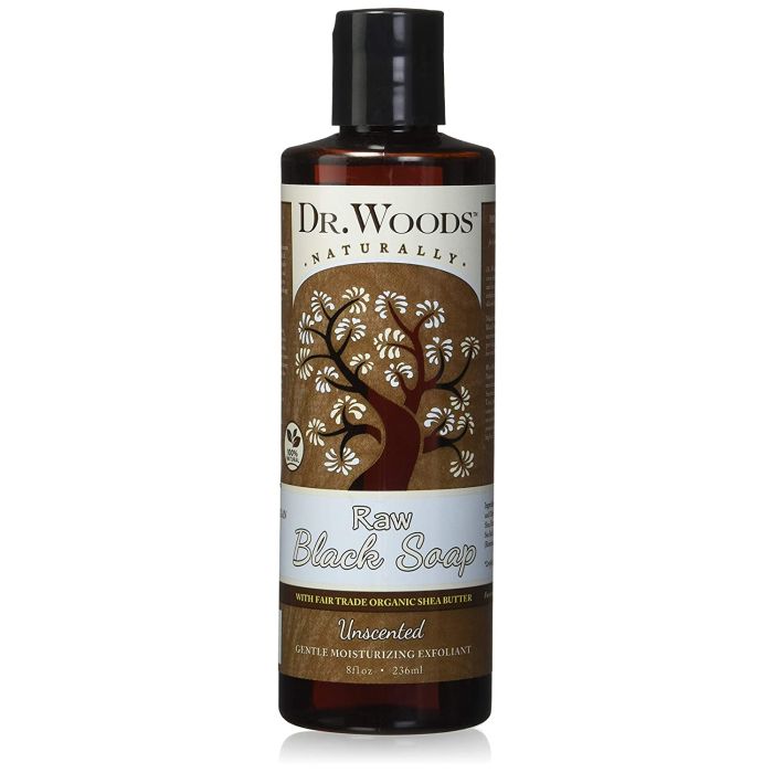 Dr. Wood Moisturizing Liquid Raw Black Soap Unscented 8 Oz - supplemynts.com