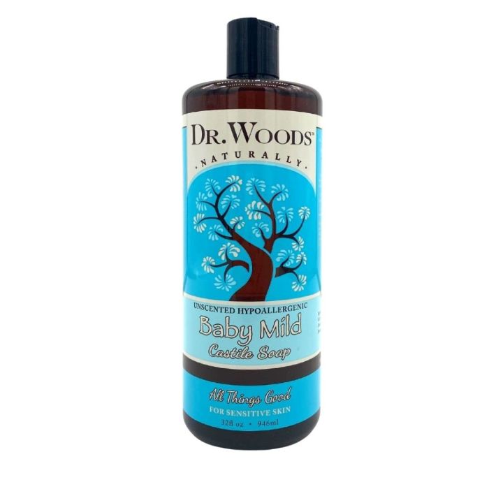 Dr. Wood Unscented Baby Mild Castile Soap 32 Oz Sensitive Skins - supplemynts.com