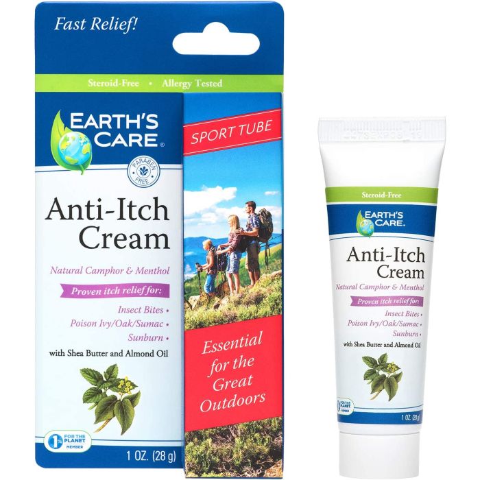 Earth's Care Anti Itch Cream Natural Menthol 1 Oz No Parabens - supplemynts.com