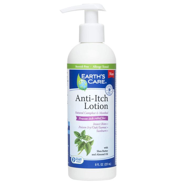 Earth's Care Anti Itch Lotion 8 Oz Shea Butter Almond Oil - supplemynts.com