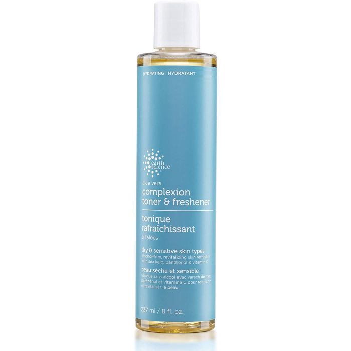 Earth Science Aloe Vera Complexion Toner Freshener 8 Oz Cruelty Free - supplemynts.com