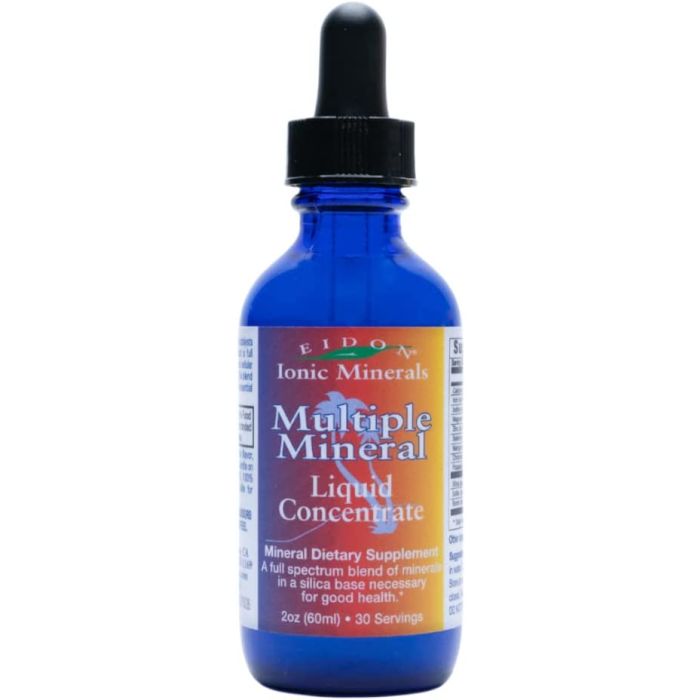 Eidon Multiple Minerals Blend Supplement Liquid Concentrate 2 Oz - supplemynts.com
