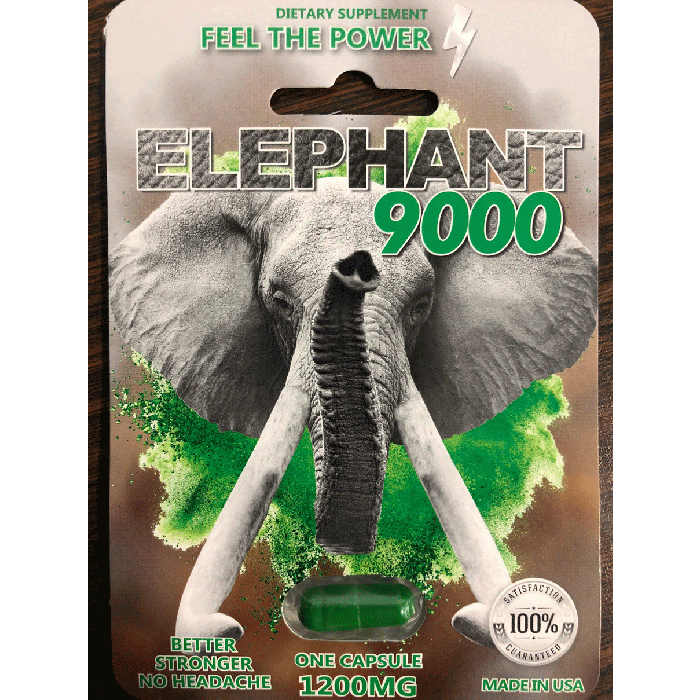 Elephant 9000 Male Enhancement Pill 1200 Mg - supplemynts.com