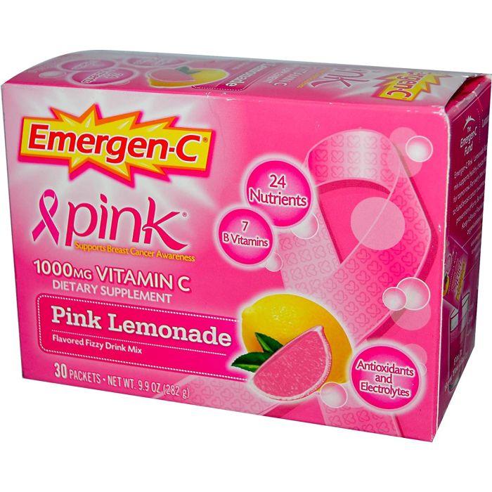 Emergen-C Health Energy Booster Pink Lemonade 30 Packets 9.9 Oz - supplemynts.com