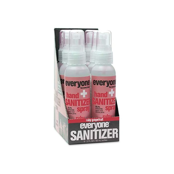 EO 6 Pack Ruby Grapefruit Hand Sanitizer Spray 2 Oz Cruelty Free - supplemynts.com