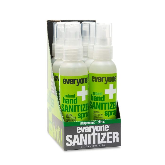 EO Cruelty Free 6 Pack Peppermint Citrus Hand Sanitizer Spray 2 Oz - supplemynts.com