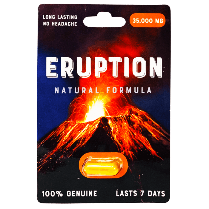 Eruption 35000 Mg Natural Formula Male Sexual Enhancement Gold Pill - supplemynts.com