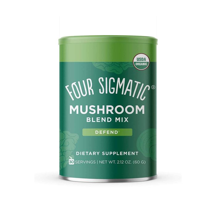 Four Sigmatic Mushroom Blend Mix Caffeine Free Vegan Supplement Powder - supplemynts.com
