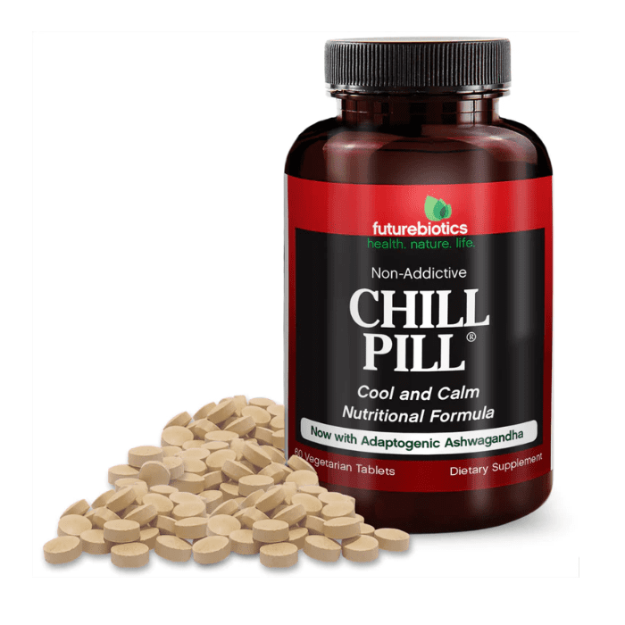 Futurebiotics Chill Pill Natural Relaxation Supplement 60 Tablets - supplemynts.com