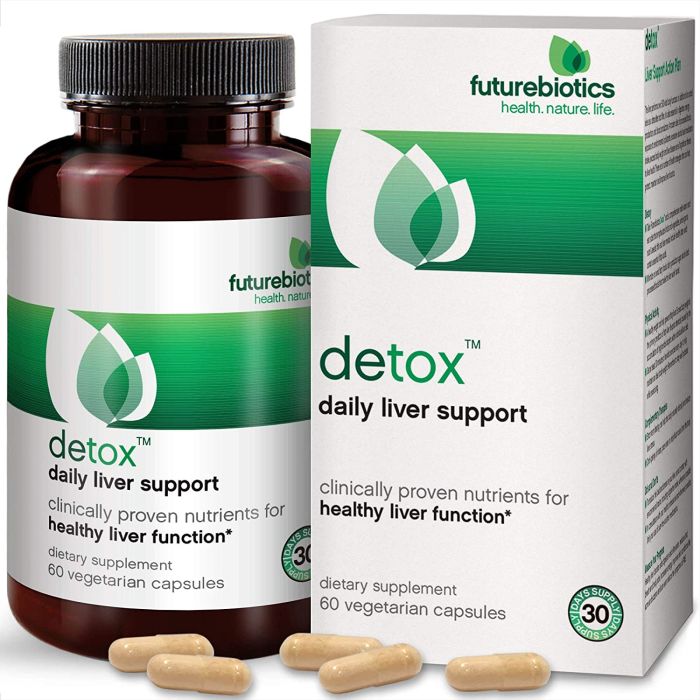 Futurebiotics Detox Daily Liver Support Supplement 60 Veggie Capsules - supplemynts.com