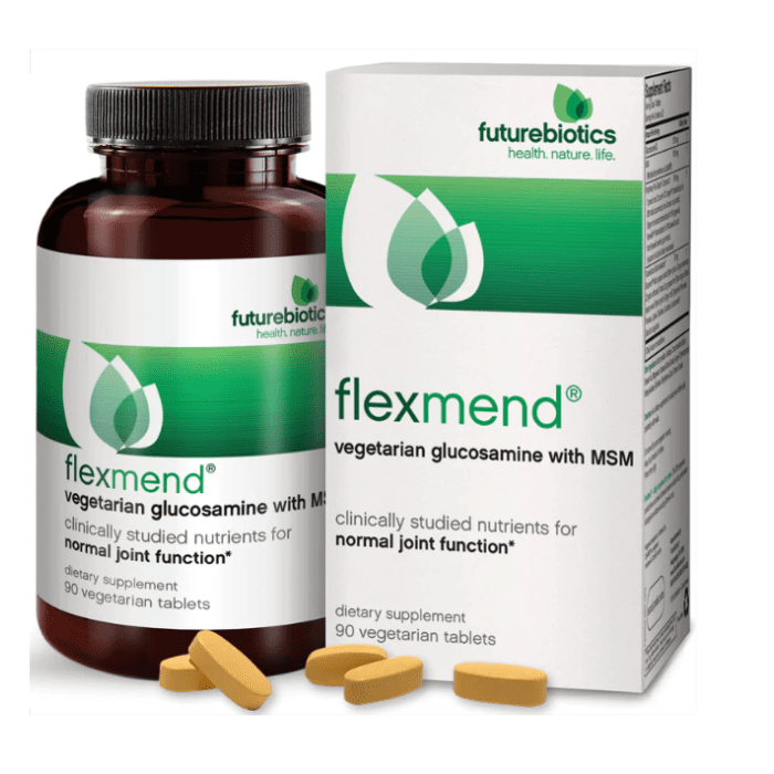 Futurebiotics FlexMend Vegetarian Glucosamine MSM 90 Tablets - supplemynts.com