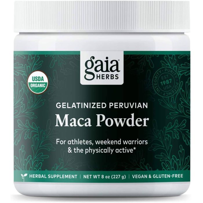 Gaia Herbs Gelatinized Peruvian Maca Powder 8 Ounce Herbal Supplement - supplemynts.com