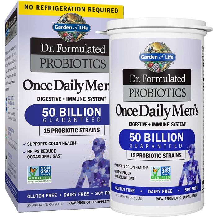 Garden Of Life Dr. Formulated Probiotics Men's Supplement 30 Capsules - supplemynts.com