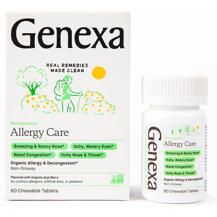 Genexa Homeopathic Allergy Care 60 Chewable Tablets Acai Berry Flavor - supplemynts.com