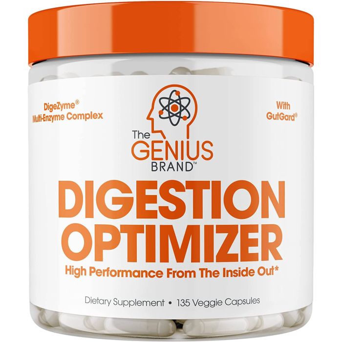 Genius Digestion Optimizer Premium Digestive Enzymes 135 Veggie Caps - supplemynts.com