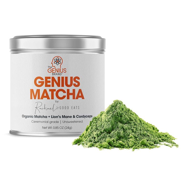 Genius Matcha Powder 0.85 Oz Lions Mane Cordyceps Supplement - supplemynts.com