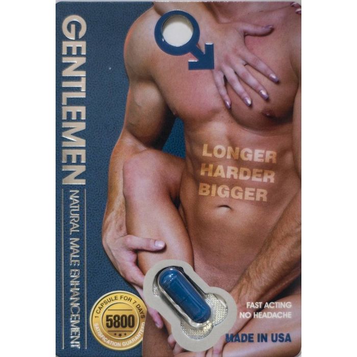 Gentlemen 5800 Natural Male Sexual Enhancement 1 Pill - supplemynts.com