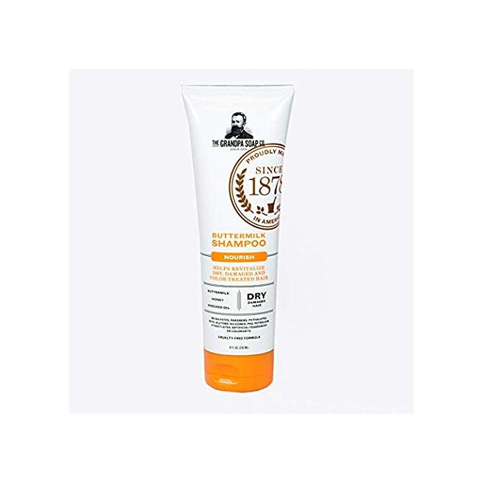 Grandpa Soap Nourishing Buttermilk Shampoo 8 Oz Dry Damaged Hair - supplemynts.com