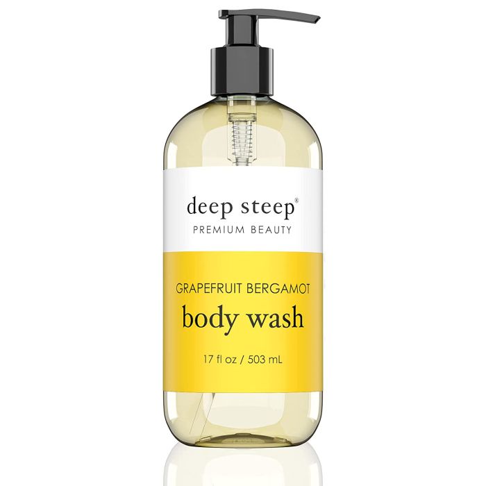 Grapefruit Bergamot Body Wash Vegan Deep Steep Premium Beauty - supplemynts.com