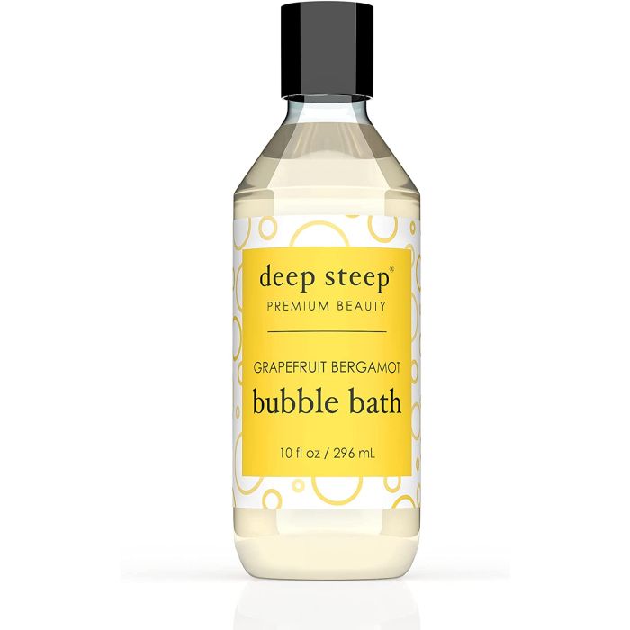 Grapefruit Bergamot Bubble Bath 10oz Vegan Deep Steep Premium Beauty - supplemynts.com
