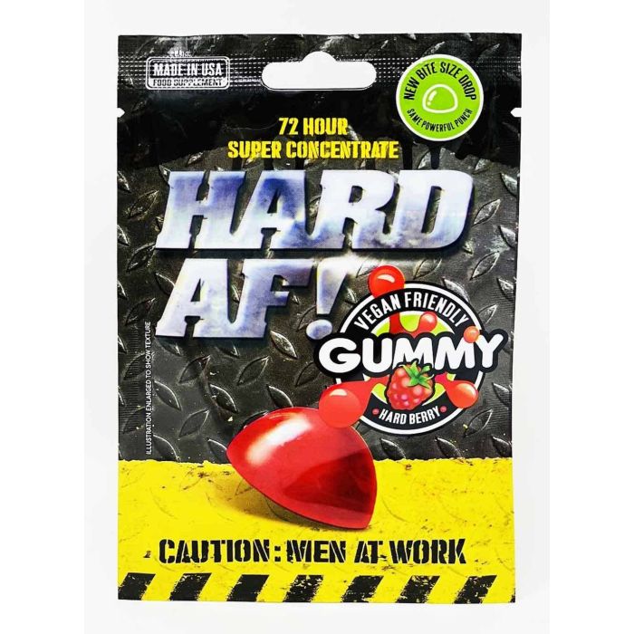 Hard Af Gummy Male Sexual Dietary Strawberry Supplement - supplemynts.com