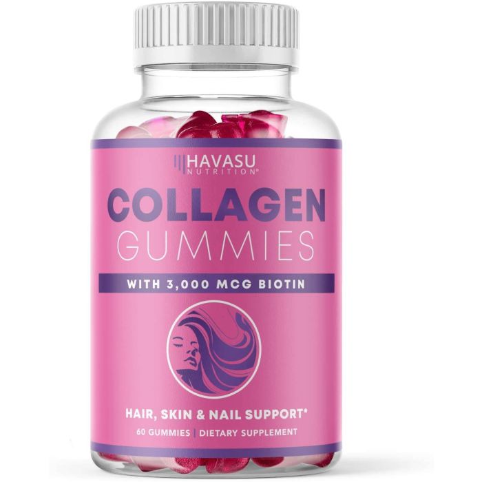 Havasu Collagen 60 Gummies Hair Nail Skin Support Supplement - supplemynts.com