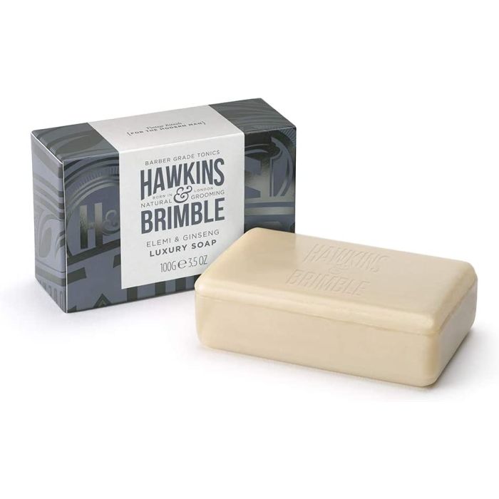 Hawkins Brimble Luxury Soap Bar 100g All Skin Types Moisturising Elemi - supplemynts.com